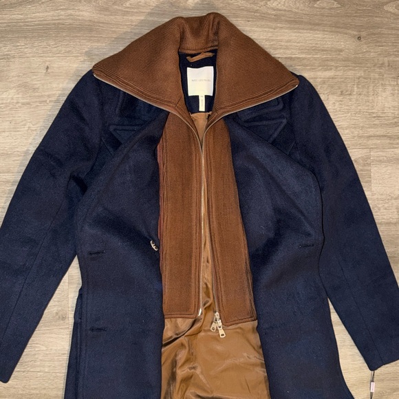 Avec Les Filles double breasted coat with cardigan dickie - Picture 7 of 16